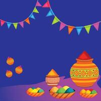 Happy Holi colorful Background stock illustration vector