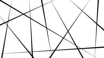 Background random chaotic lines form various geometric shapes vector