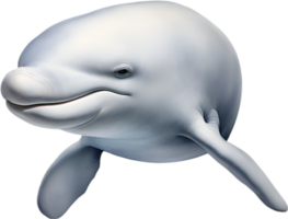 AI generated Beluga whale, Watercolor painting of Beluga whale png