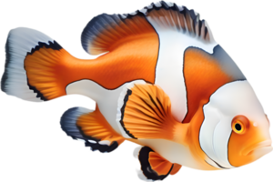 ai genererad clown fisk, en vattenfärg målning av clown fisk. png
