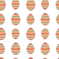 Seamless Easter pattern. Easter eggs. Vector illustration for packaging, background, wrapping paper.