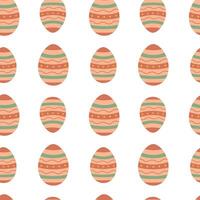 Seamless Easter pattern. Easter eggs. Vector illustration for packaging, background, wrapping paper.