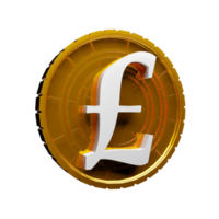 ícone 3d de moeda de libra png
