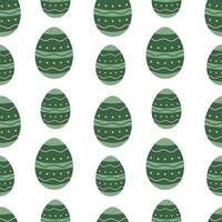 Easter seamless pattern with eggs. Isolated vector pattern for packaging, cards, background, textile