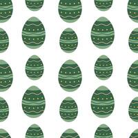 Easter seamless pattern with eggs. Isolated vector pattern for packaging, cards, background, textile