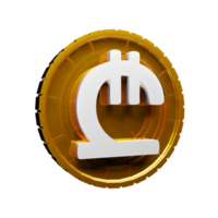 Lari Coin 3D Icon png