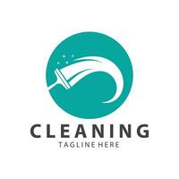 Cleaning logo cleaning house logo cleaning window logo vector design