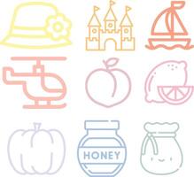 Cute icons element for templates. vector