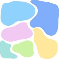 Hand drawn shapes color for templates. vector