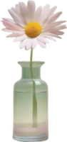 AI generated A vase of Daisy flowers, a watercolor painting of a vase of Daisy flowers. png