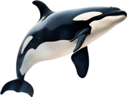 AI generated Orca, Watercolor painting of Killer Whale. png