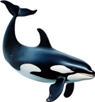 ai généré orque, aquarelle La peinture de tueur baleine. png