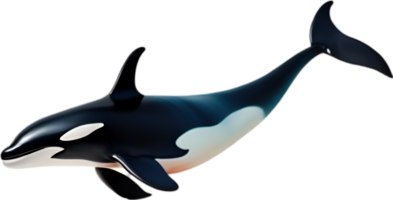 AI generated Orca, Watercolor painting of Killer Whale. png