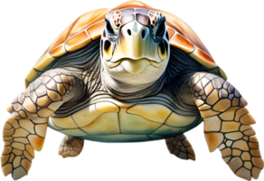 AI generated Sea Turtle, a Watercolor painting of a sea turtle. png