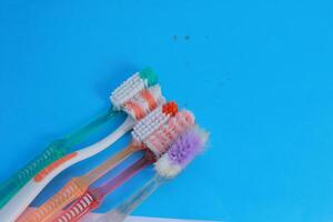some toothbrushes are starting to break down photo