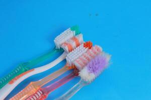 some toothbrushes are starting to break down photo