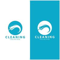 Cleaning logo cleaning house logo cleaning window logo vector design