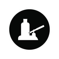 Hydraulic jack icon vector