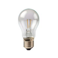 AI generated Light bulb isolated on png background