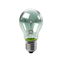 AI generated Light bulb isolated on png background