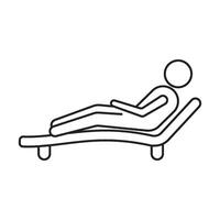 icon of people relaxing vector