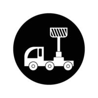 Lifting machine icon vector