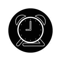 icono de reloj despertador vector