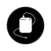 Power bank icon vector