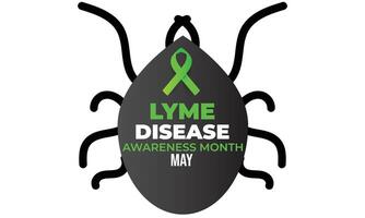 Lyme Disease awareness month. background, banner, card, poster, template. Vector illustration.