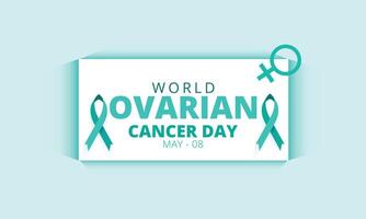 World Ovarian Cancer Day. background, banner, card, poster, template. Vector illustration.