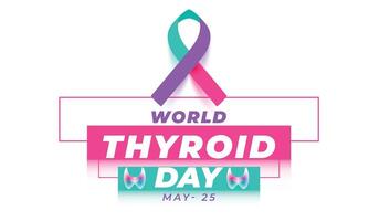 World Thyroid day. background, banner, card, poster, template. Vector illustration.