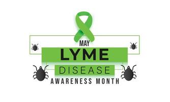 Lyme Disease awareness month. background, banner, card, poster, template. Vector illustration.