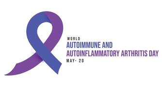 World Autoimmune and Autoinflammatory Arthritis day. background, banner, card, poster, template. Vector illustration.