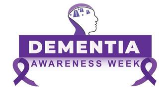 Dementia Awareness Week. background, banner, card, poster, template. Vector illustration.