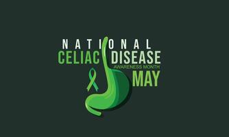 National Celiac disease awareness month. background, banner, card, poster, template. Vector illustration.