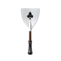 AI generated spoon with ace of spades on transparent background png
