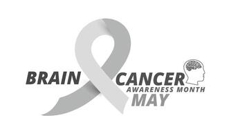 Brain Cancer awareness month. background, banner, card, poster, template. Vector illustration.