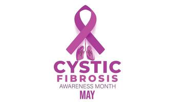 Cystic fibrosis awareness month. background, banner, card, poster, template. Vector illustration.