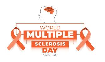 World Multiple Sclerosis Day. background, banner, card, poster, template. Vector illustration.