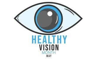 Healthy vision month. background, banner, card, poster, template. Vector illustration.