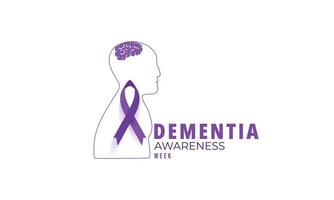 Dementia Awareness Week. background, banner, card, poster, template. Vector illustration.