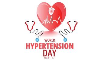 World Hypertension day. background, banner, card, poster, template. Vector illustration.