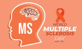 World Multiple Sclerosis Day. background, banner, card, poster, template. Vector illustration.