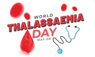 World Thalassaemia day. background, banner, card, poster, template. Vector illustration.