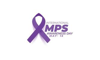 MPS Awareness day. background, banner, card, poster, template. Vector illustration.