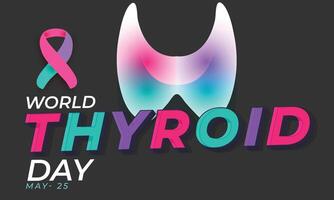 World Thyroid day. background, banner, card, poster, template. Vector illustration.