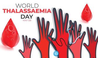 World Thalassaemia day. background, banner, card, poster, template. Vector illustration.