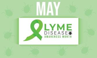 Lyme Disease awareness month. background, banner, card, poster, template. Vector illustration.