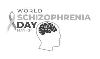 World Schizophrenia day. background, banner, card, poster, template. Vector illustration.