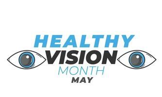 Healthy vision month. background, banner, card, poster, template. Vector illustration.